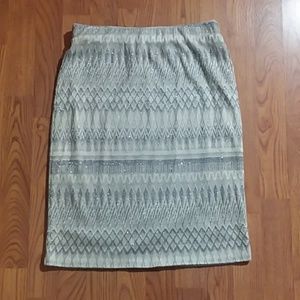 Beautiful glittered skirt with matching shirt